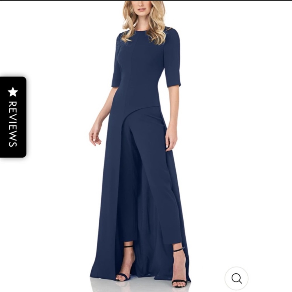NEW Kay Unger Davina Romper walk thru jumpsuit dress size 10